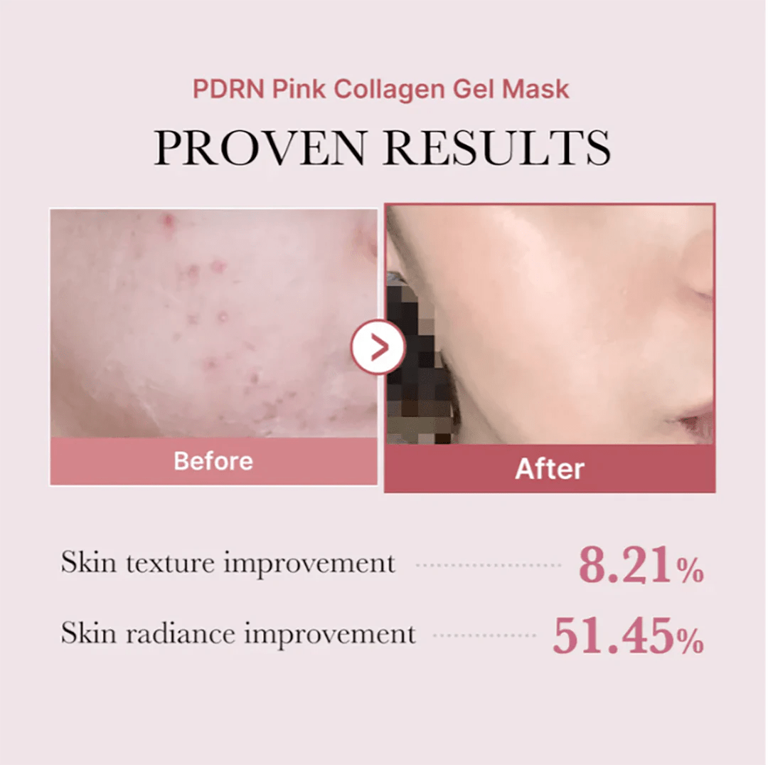 PDRN Pink Collagen Gel Mask 3 x 2 Stuks