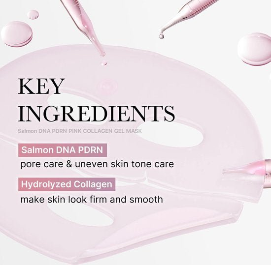 PDRN Pink Collagen Gel Mask 3 x 2 Stuks